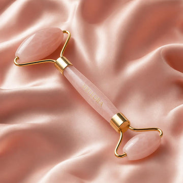 Massageador Facial Rose Quartz Vellora